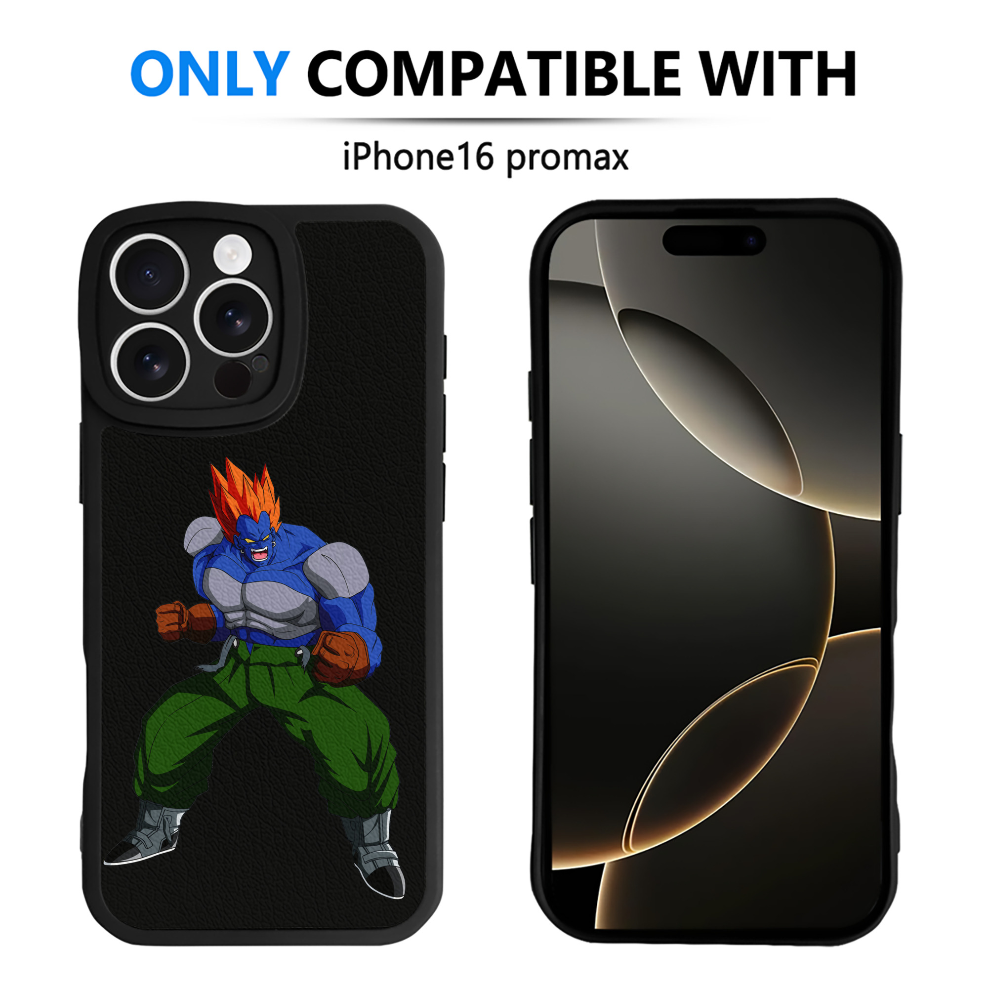 （画像用） ドラゴンボール DRAGON BALL 【iPhone 16シリーズ対応】シリコンスマホケース（レザー調） 材質：シリコン